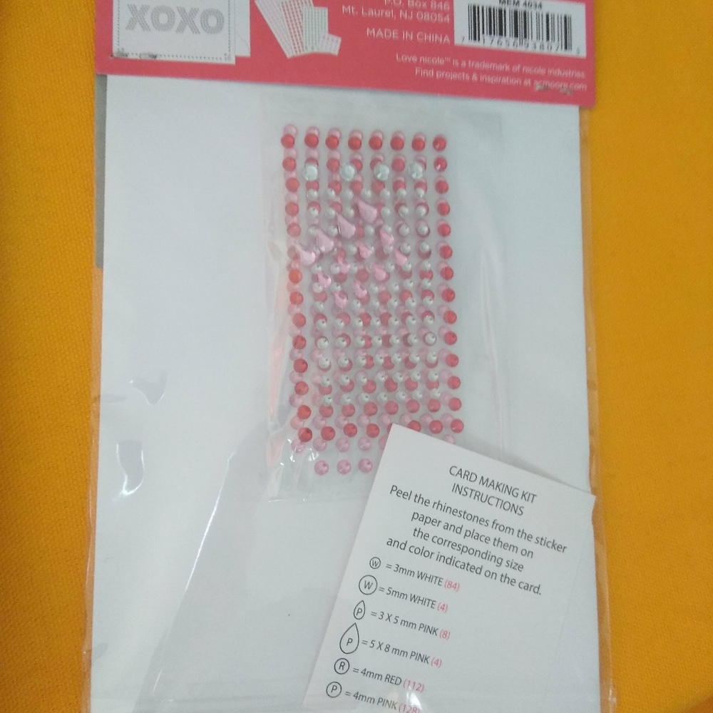 Love Nicole Bling Card Kits.